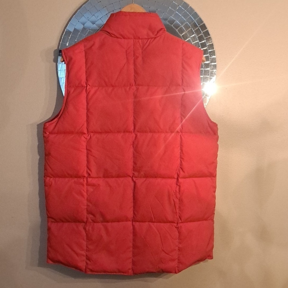 Lands' End Goose Down Quilted Women's Vest Orange Size Extra Large NWOT - Picture 2 of 6